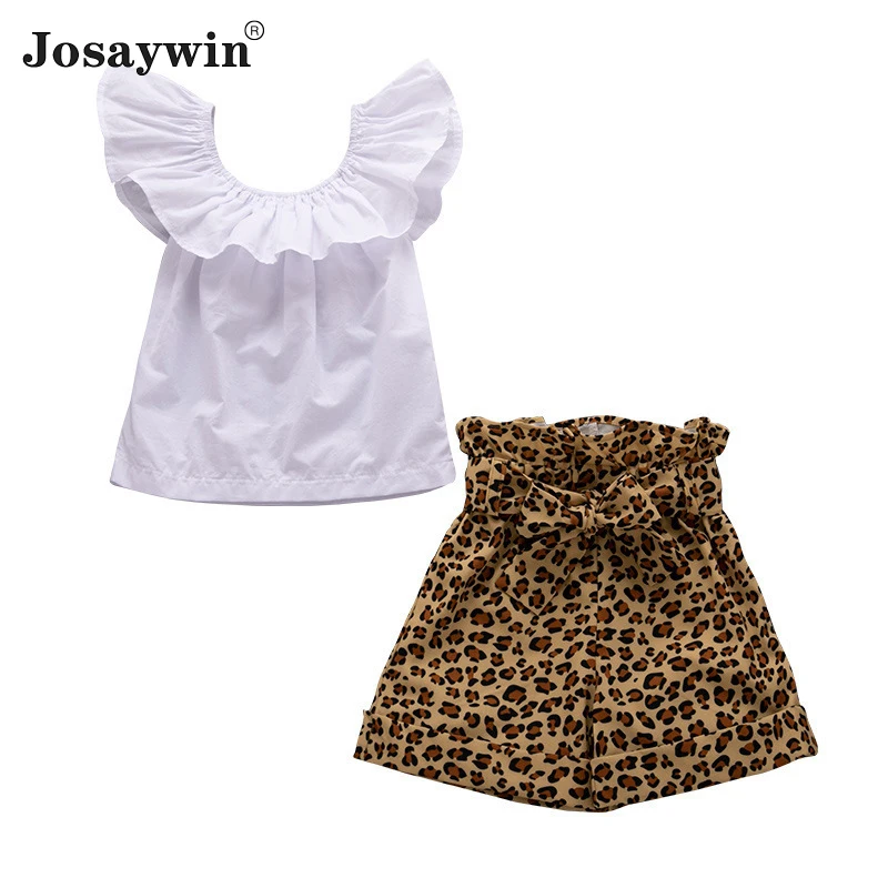 Летняя детская одежда детские костюмы комплект из 2 предметов для маленьких