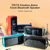 TG174 Bluetooth Speaker Wireless Column Loudspeaker Sound System Desktop Alarm Clock Function Subwoofer Music Center Speakers