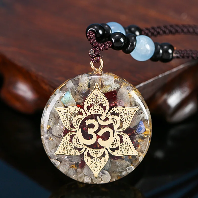 Orgonit Anhänger Halskette Metatron Würfel Harz Anhänger kosmische Heilung Kristall heilige Geometrie Chakra Halskette Meditation Schmuck