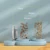 Pet Bowl Double Cat Bowl Автоматический Контейнер Для Воды Пищевой Диспенсер Cat Feeder Пищевые Чаши Питьевая Поднятая подставка Блюдо для Кошки Собаки