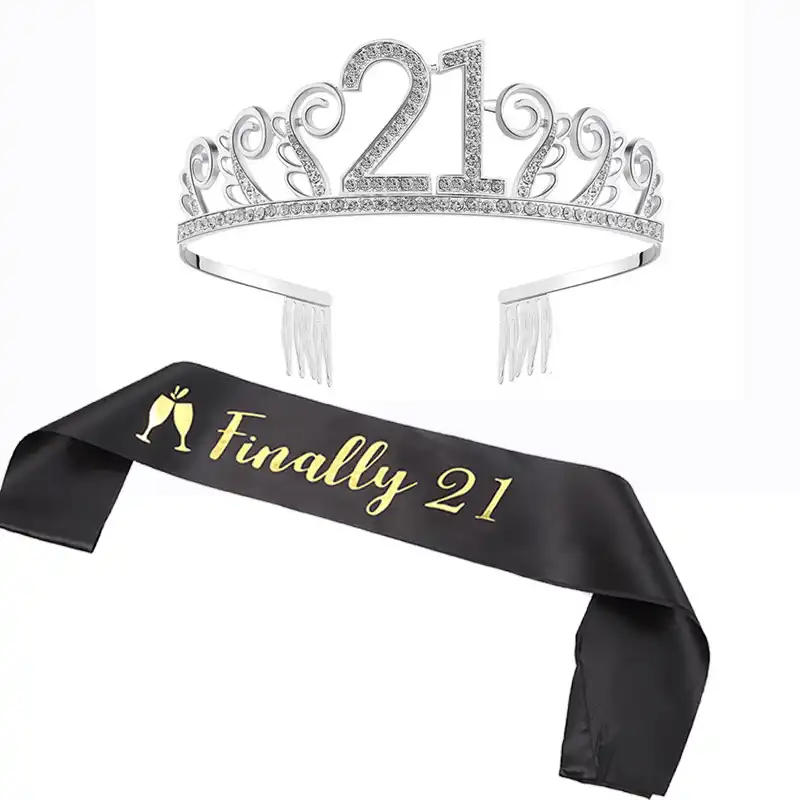 Decoration Pour Fete D Anniversaire Pour Fille Agee De 21 Ans Fournitures De Cadeaux Preferes Aliexpress