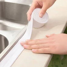Mildew-proof Waterproof Tape Kitchen Sink Doors and Windows Beautiful Seam Stickers Toilet Corner Line Gap Sealing Strip  decor