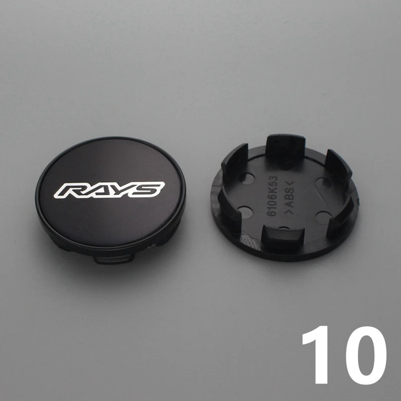 Wheel center caps 4pcs 53mm/48mm clip rays wheel center cap for rims wheel cover hub cap volk emblem stickers rays racing