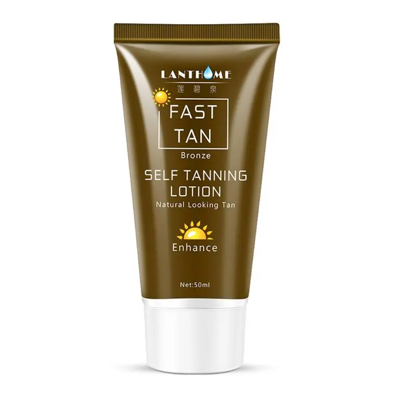 Body Bronze Natural Bronzer Sunscreen Self Sun Tan Enhance Lotion Tanning Cream Tanner Skin Darken 50ml