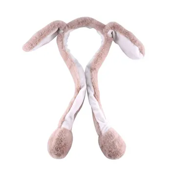 

Cute Rabbit Ear Hat Airbag Magnet Cap Toys Magnet Cap Plush Gift Record Video Dance Toy for Children