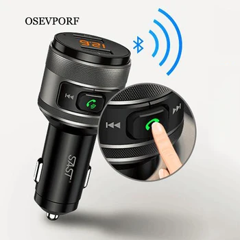 

Quick Charge 3.0 Car Charger for Phone FM Transmitter Bluetooth Car Kit Audio MP3 Player Fast Dual USB Car Phone Charger QC3.0