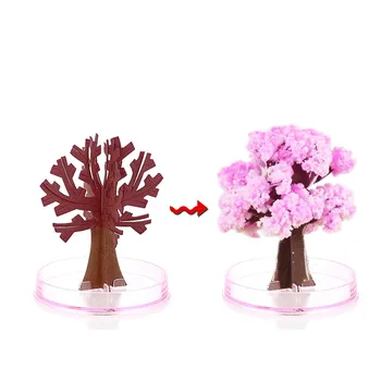 

Magic Growing Christmas Gift Paper Tree Flash Decoration Toy Boy Girl Novelty Christmas Gift Magic Blossom Tree