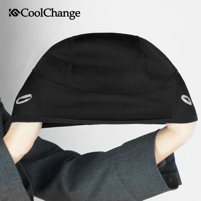 Велосипедная шапка CoolChange зимняя теплая спортивная велосипедная для улицы