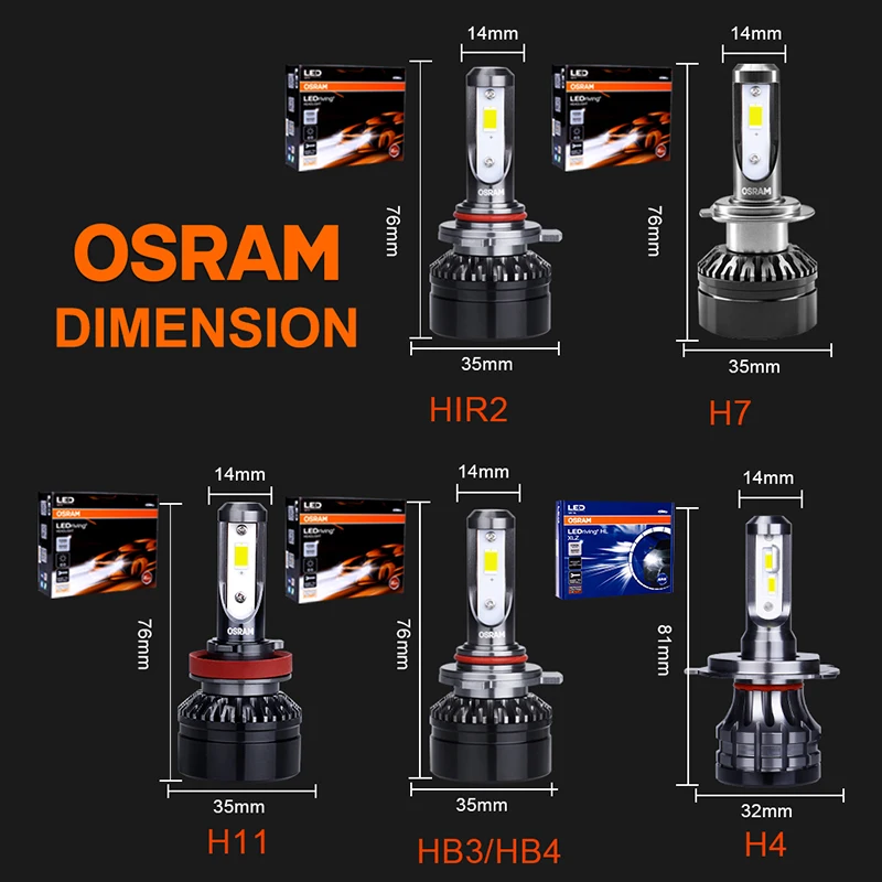 Лампа Ксеноновая OSRAM светодиодный головной светильник расклинивающий XLZ по 9012 HIR2