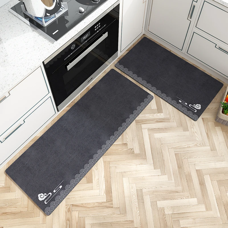 Thin Long Kitchen Mat Anti Slip Waterproof Oilproof Carpet Washable Kitchen  Rugs Hallway Door Floor Mats Mall Entrance Doormat - AliExpress