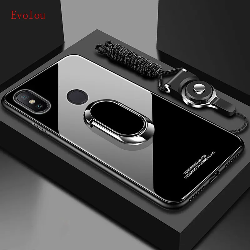 Магнитный чехол с кольцом подставкой для Xiaomi Redmi Note 7 6 8 Pro GO Y7 7A 6A S2 9S 8A жесткий
