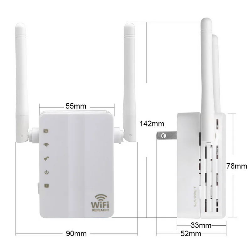 Беспроводной Wi-Fi ретранслятор 300 Мбит/с WiFi усилитель сигнала 802.11N/B/G Repetidor Wi Fi Reapeter