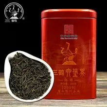 Tre gru Sanhe 2019 Liu Pao tè tè cinese scuro tè Heicha Wuzhou barattolo rosso cina Cha 200g