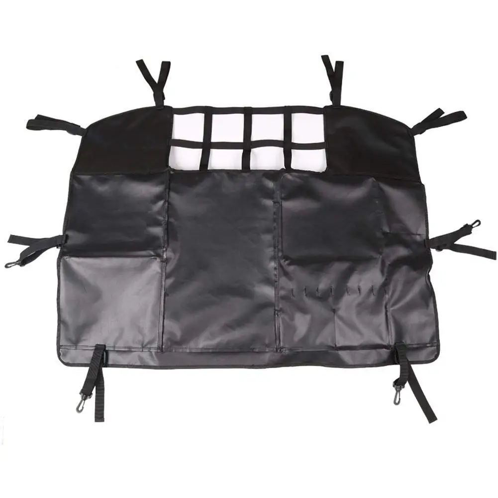 

Car Rear Seat Cover for Jeep Wrangler 2007-2019 JK&JL 4 Door with Multi-Size Organizer Storage Bags/Trunk Cargo Tool Organizers