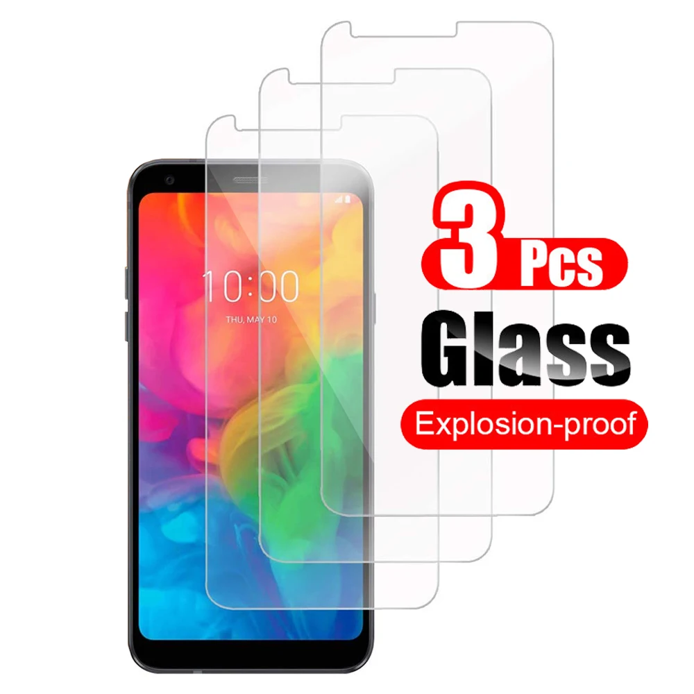 3Pcs Tempered Glass for LG Q7 Q7+ Q7&ampalpha Screen Protector Protective Film On Shield Guard 9H Hardness Clear | Мобильные