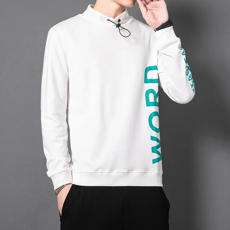 

Мужская модная Высококачественная свободная Мягкая Повседневная спортивная одежда в стиле Харадзюку хлопковая толстовка с круглым вырезом Удобная трендовая одежда