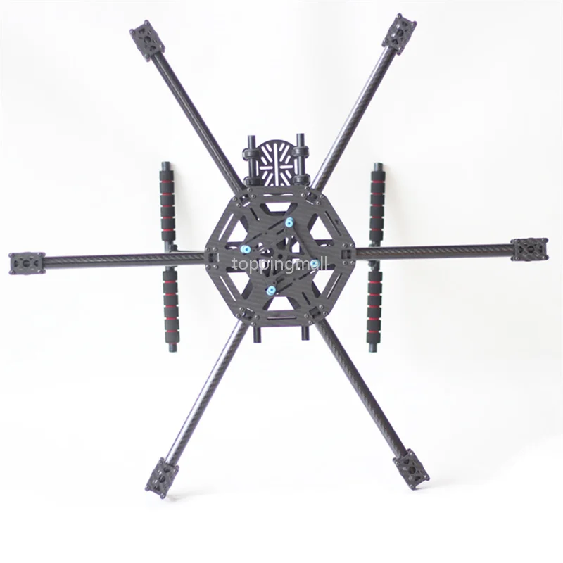 Hex6 X6-600 60 мм гексакоптер летательный аппарат рама Мультикоптер стекловолокно углерода с посадочным заносом для FPV системы
