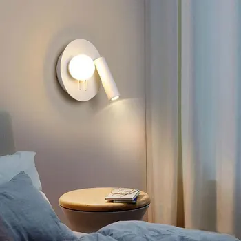 

Modern Wall Light Led Indoor Wall Lamps with switch free rotation Sconce indoor wall light For Home Bedroom Bedside light