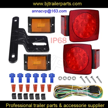 

CVP DOT compliant trailer light kit LED submersible 12V boat marine towing RV Brake turn tail lights lamps sets