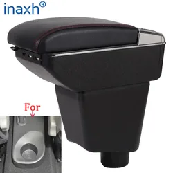 Reposabrazos para Renault Clio 4, caja de almacenamiento de accesorios de coche, portavasos, Cenicero, USB, para Renault Clio 3 III IV