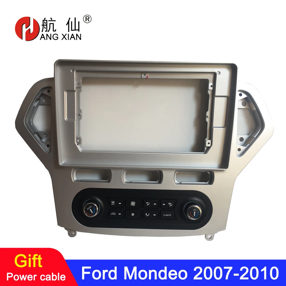 HANGXIAN 2Din Автомобильная Радио фасции рамка для Ford Mondeo 2007-2010 AT автомобильный dvd-плеер панель приборная панель монтажная рамка отделка рамка