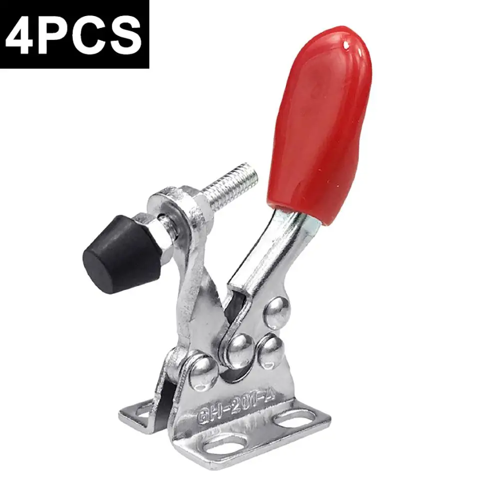 

4Pcs GH-201A Clamps Vertical Horizontal Quick Release Toggle Clamps Hand Push Tool Set