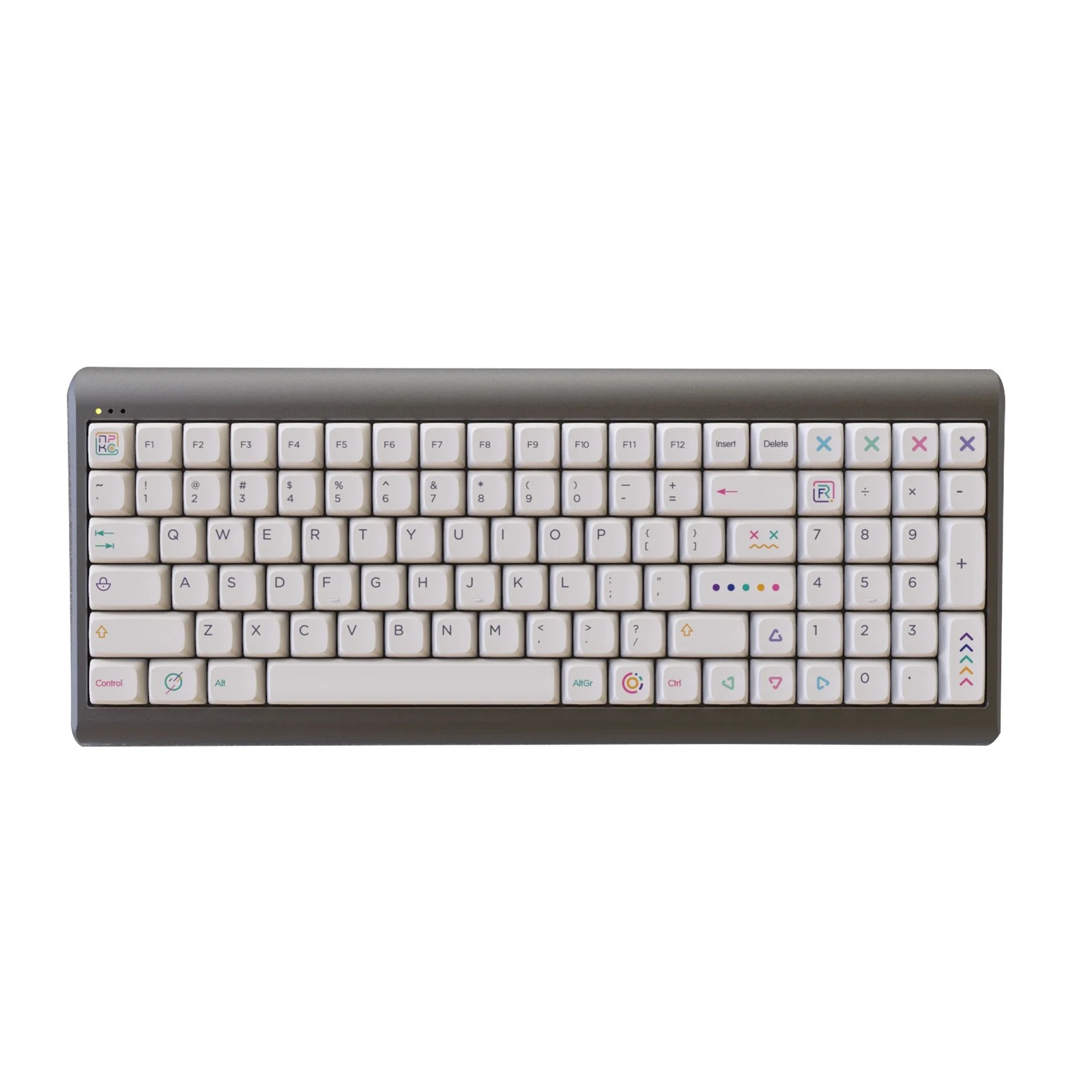 1 Full Set Colorful  XDA Pencil Design White Keycaps For Cherry Switch Mechanical Gaming Sublimation PBT Flat Key Cap