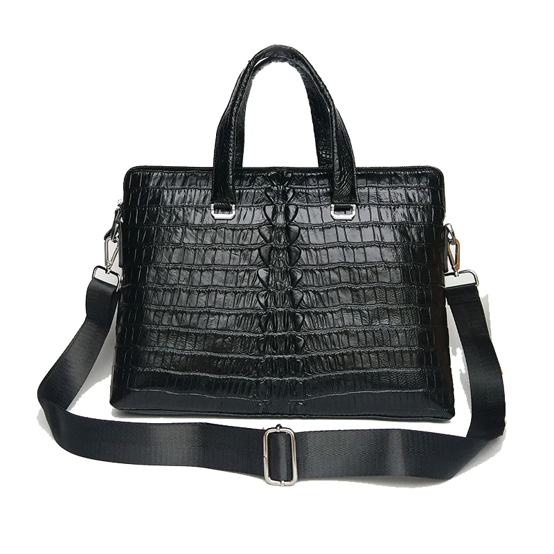 Classic design men's business briefcase first layer cowhide leather