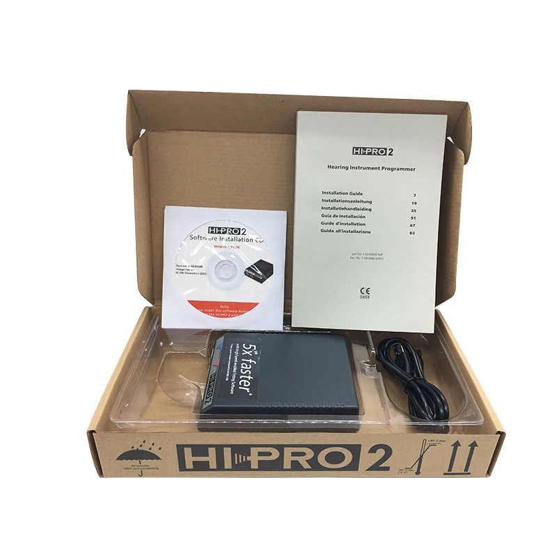 5X Hipro 2 Digital Hearing Aid Programming Programmer Compatible All digital Hearing Aids Siemens Phonak Resound Starkey etc 3