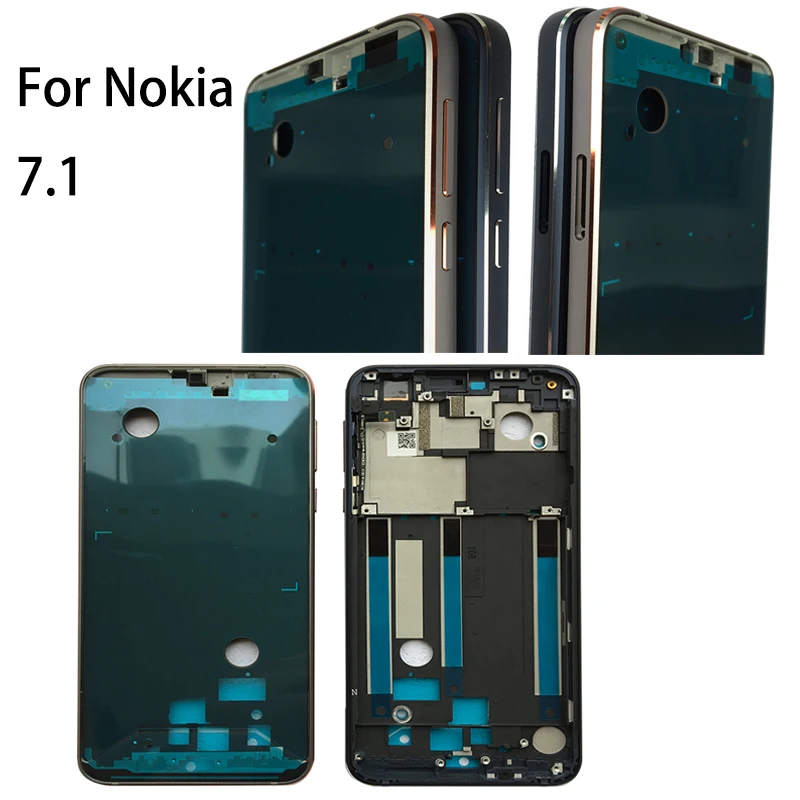 Для Nokia X5 5,1 Plus средняя рамка Шасси спинка держатель для Nokia 7,1 TA-1100 TA-1096 средняя рамка Шасси спинка держатель