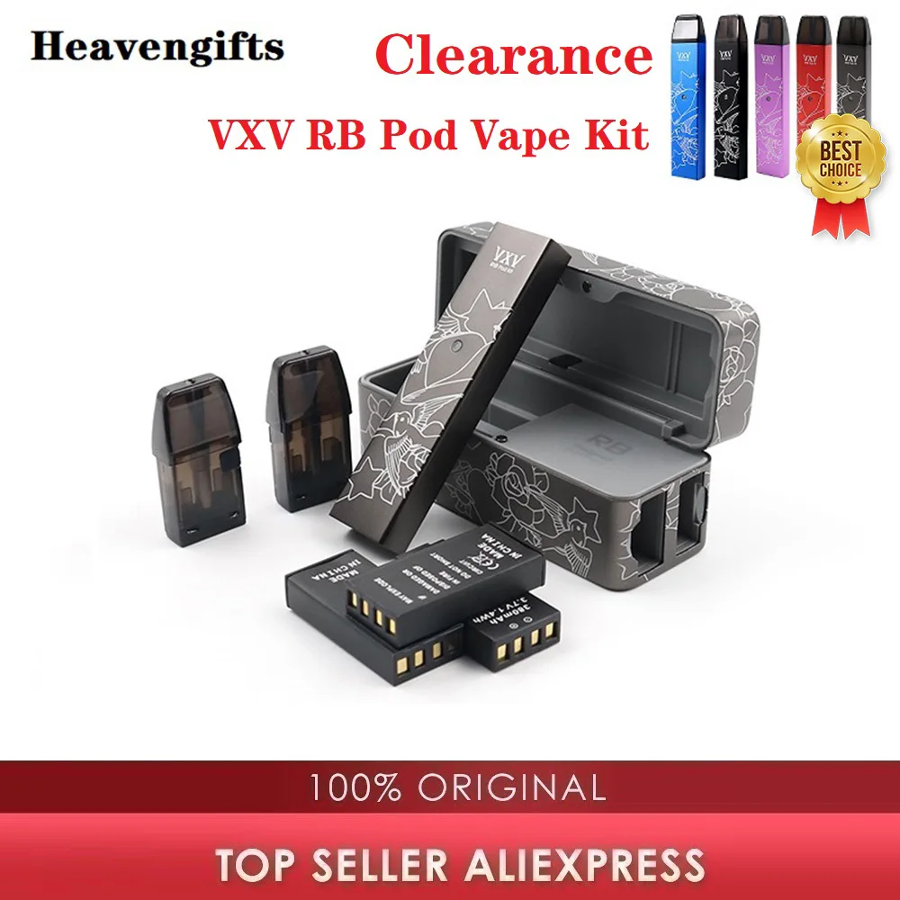 Набор вейпов Heavengifts VXV RB Pod 2 аккумулятора капсулы 5 мл зарядная док станция
