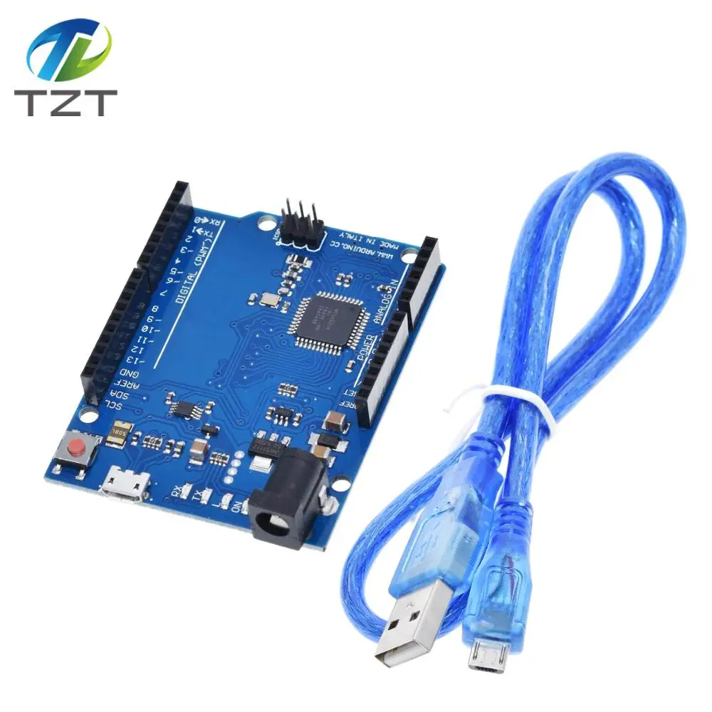 Leonardo R3 микроконтроллер Atmega32u4 макетная плата с usb кабелем совместимый Arduino DIY Starter