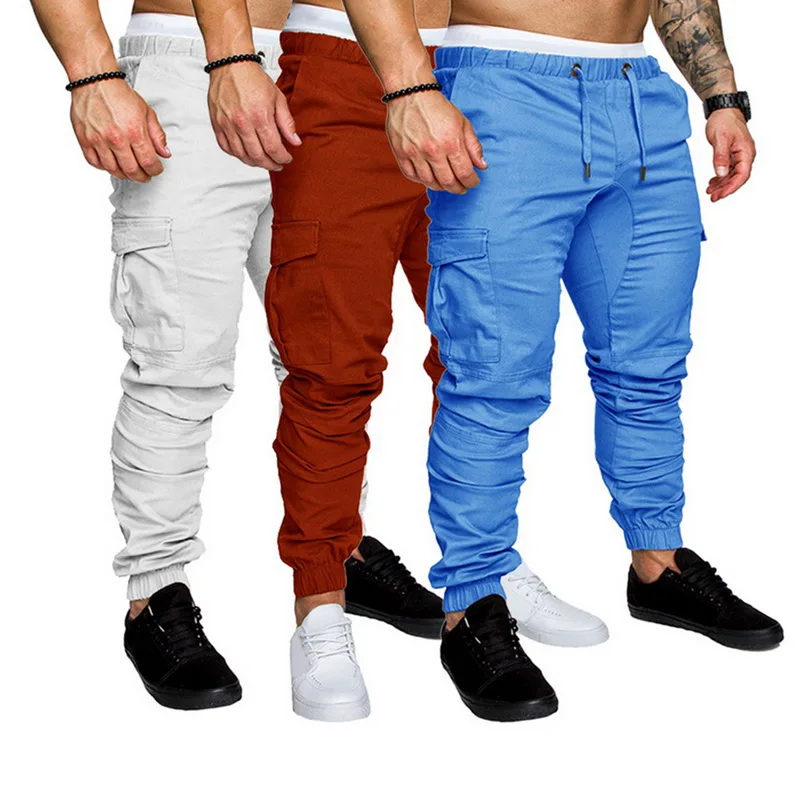 13 Colors New Men Pants Hip Hop Joggers Fashionable Overalls Trousers Casual Pockets Camouflage Mens Sweatpants Male