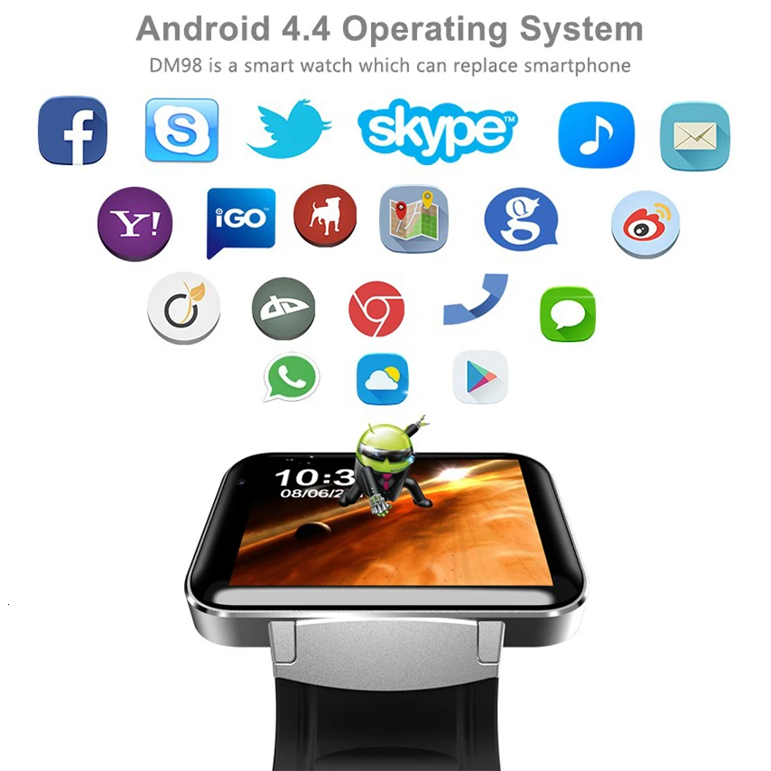  Android Bluetooth wifi GPS Smart Watch Smartband mini mobile phone Smartwatch Fitness tracker MTK67