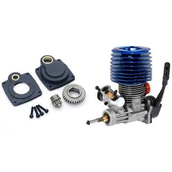 

1 Set 33000 Rpm Side Exhaust Pull Starter & 1 Set Power Starter Drill Plate Nitro Engine Roto Backplate E-Start