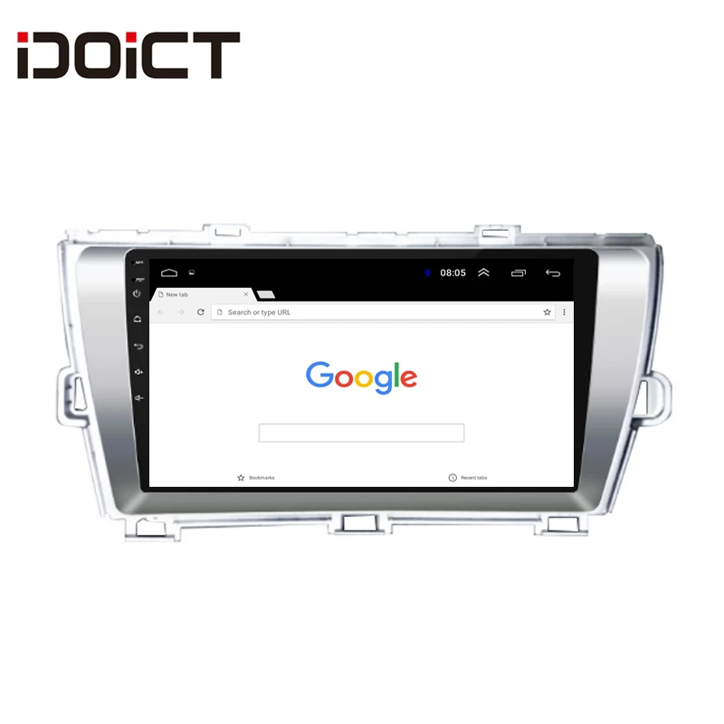 IDOICT Android 8,1 2.5D автомобильный dvd-плеер gps навигация Мультимедиа для Toyota pruis 2009-2013 стерео bluetooth