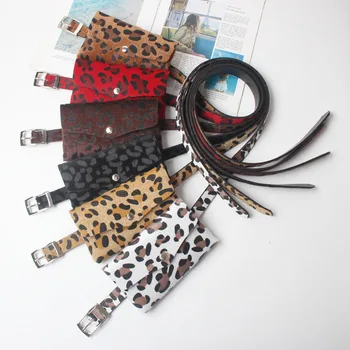 

Korean version of the new leopard bag women's messenger bag ins style belt bag French niche retro fairy imitation horse hair flo