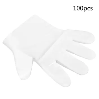 

100Pcs Clear Disposable Cleaning PE Glove Thicken Sanitary Protective Hand Cover Clean Gloves