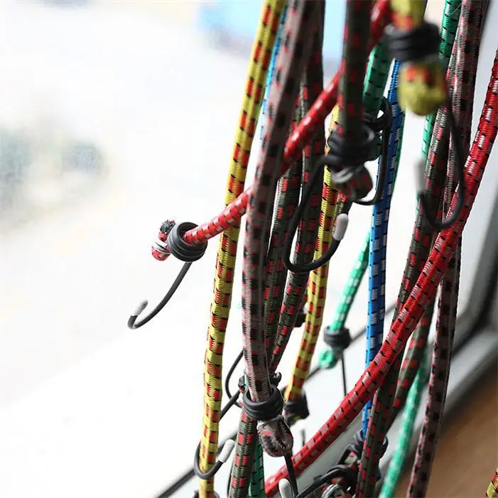 Bungee Cords 1.5M 1 Stretch Car Luggage Roof Rack Strap Hooks Elastic for Bikes Rope Tie,rope tie down ratchet