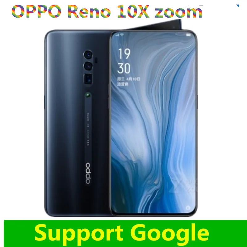 Оригинальный смартфон Oppo Reno с 10 кратным увеличением Snapdragon 855 6 дюйма IPS 2340X1080 8 ГБ