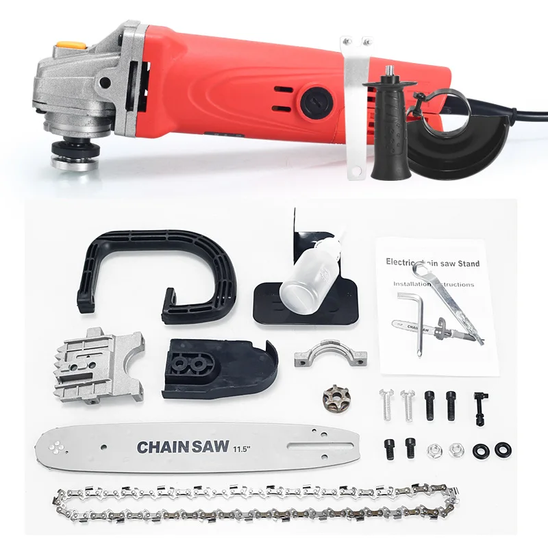 

Multi-function hand-held angle grinder electromechanical saw chain accessories wood cutting garden power tools