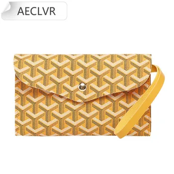 

Wallet Women Phone Bag Brand Designer Simple Wallets Geometric Clutch Wallet Female Money Credit Card Long Zipper Coin Purses