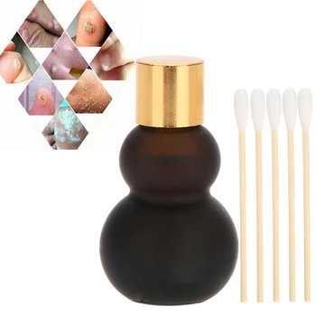 

15ml Chinese Medicine Treatment Herbal Foot Care Liquid Plantar Warts Removal Liquid Massager Relaxation With Cotton Swabs