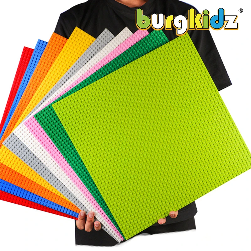 BURGKIDZ 40*40 см 50*50 точек классические строительные блоки Базовая пластина для