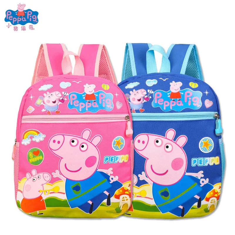Peppa Игрушка Свинья сумка Джордж Пегги мультфильм фигура Плюшевый Рюкзак Студенческая школьная сумка Дети обучения Образование лучший подарок игрушка