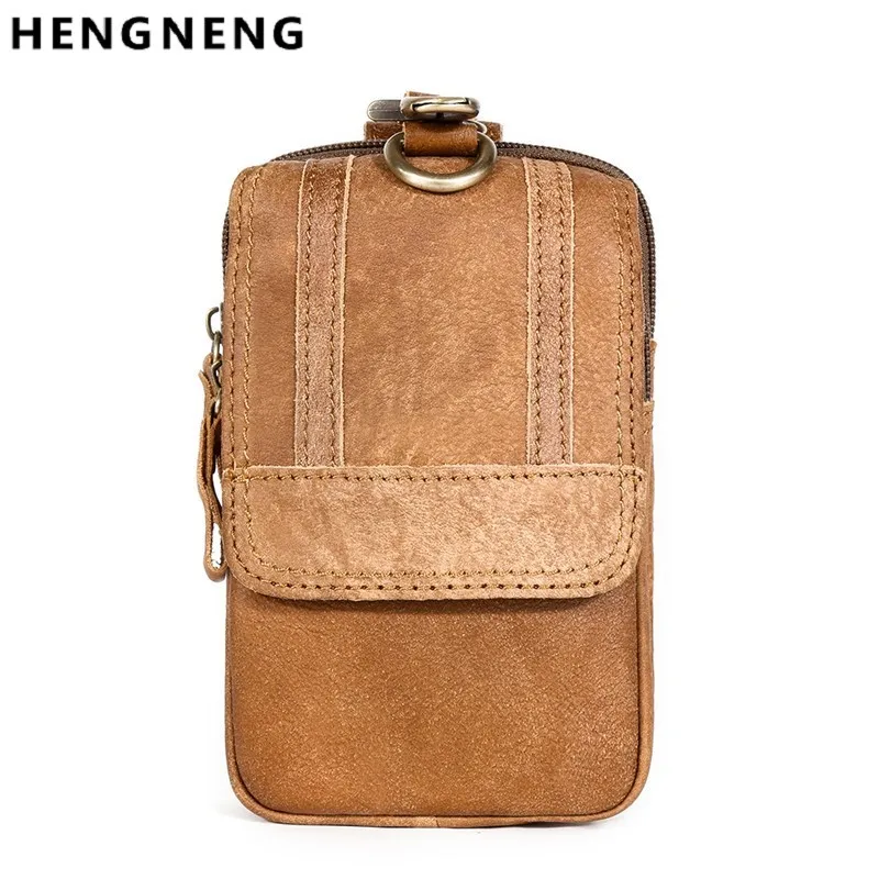 

Man Handbag Outdoor Sports Men's Waist Bag With Belt And Multifunctional Leather Mobile Phone Waist Bag For Men