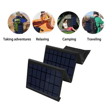 

DC14-15V Foldable Solar Panel Charger Waterproof Dual USB Battery Charger Solar Power Bank Power Bank Portable Charger