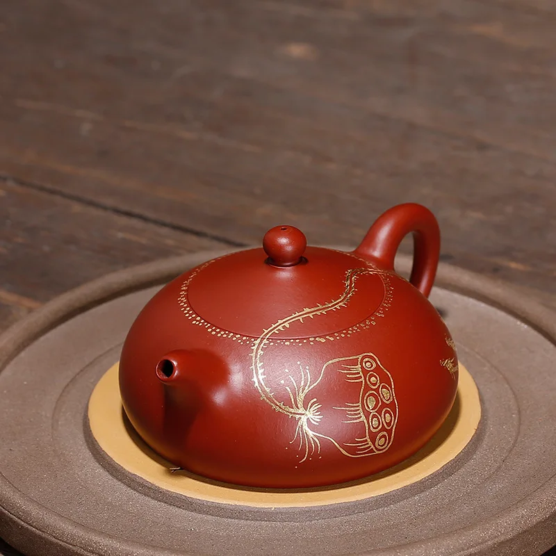 Разделенный руды dahongpao Исин Чайник Фиолетовый caly горшок zisha креативный чайник, посуда