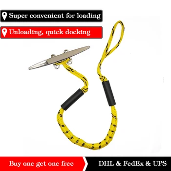 

Water Bungee Cords Rope Stretch Dock Lines Boat 4 Foot Bungee Dock Line For Boats Boat Ropes For Docking