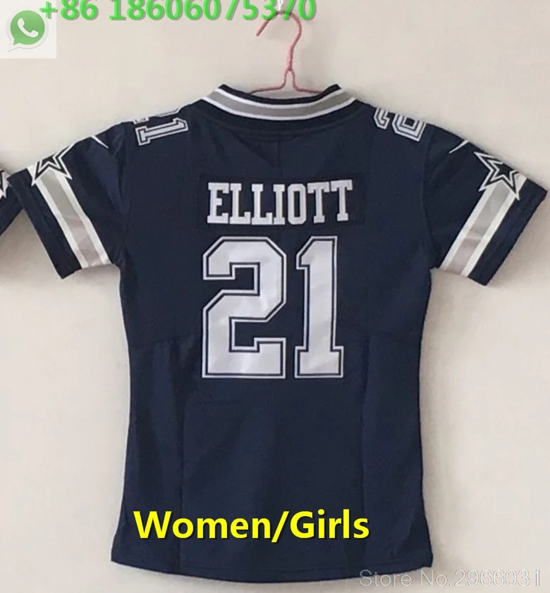 А+++ Качество Женщины 4 дак Прескотт 21 ezekiel Эллиотт 82 Джейсон witten 88 dez bryant Джерси Даллас